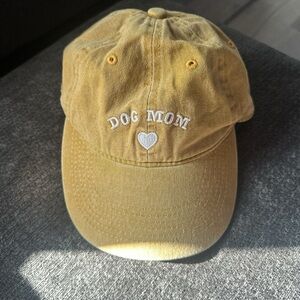 Yellow 'Dog Mom' Kids Cap